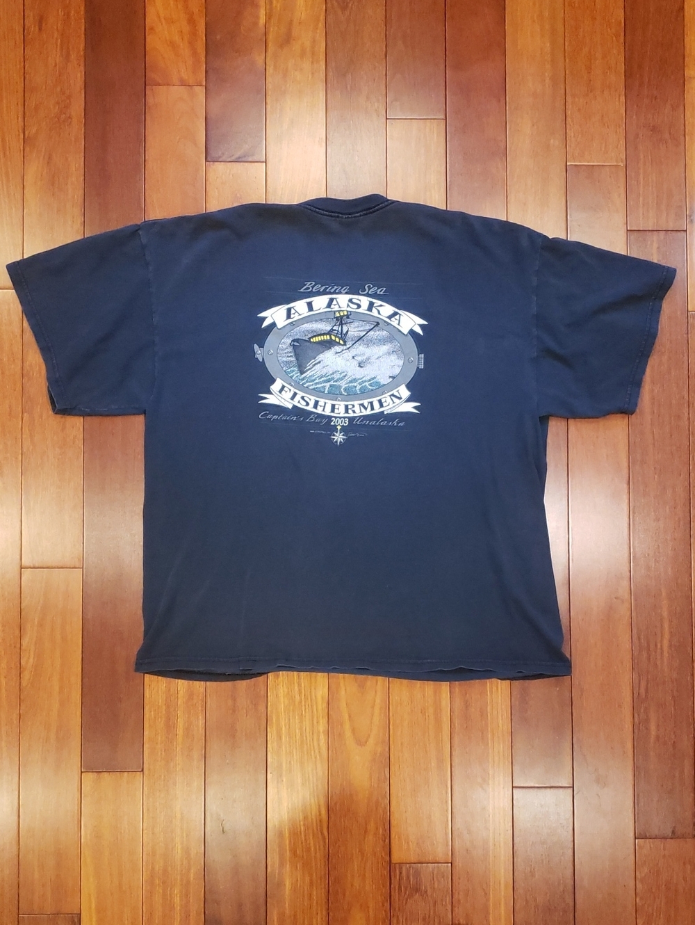 Bering Sea Alaska Fishermen Men's XXL Cotton shirt